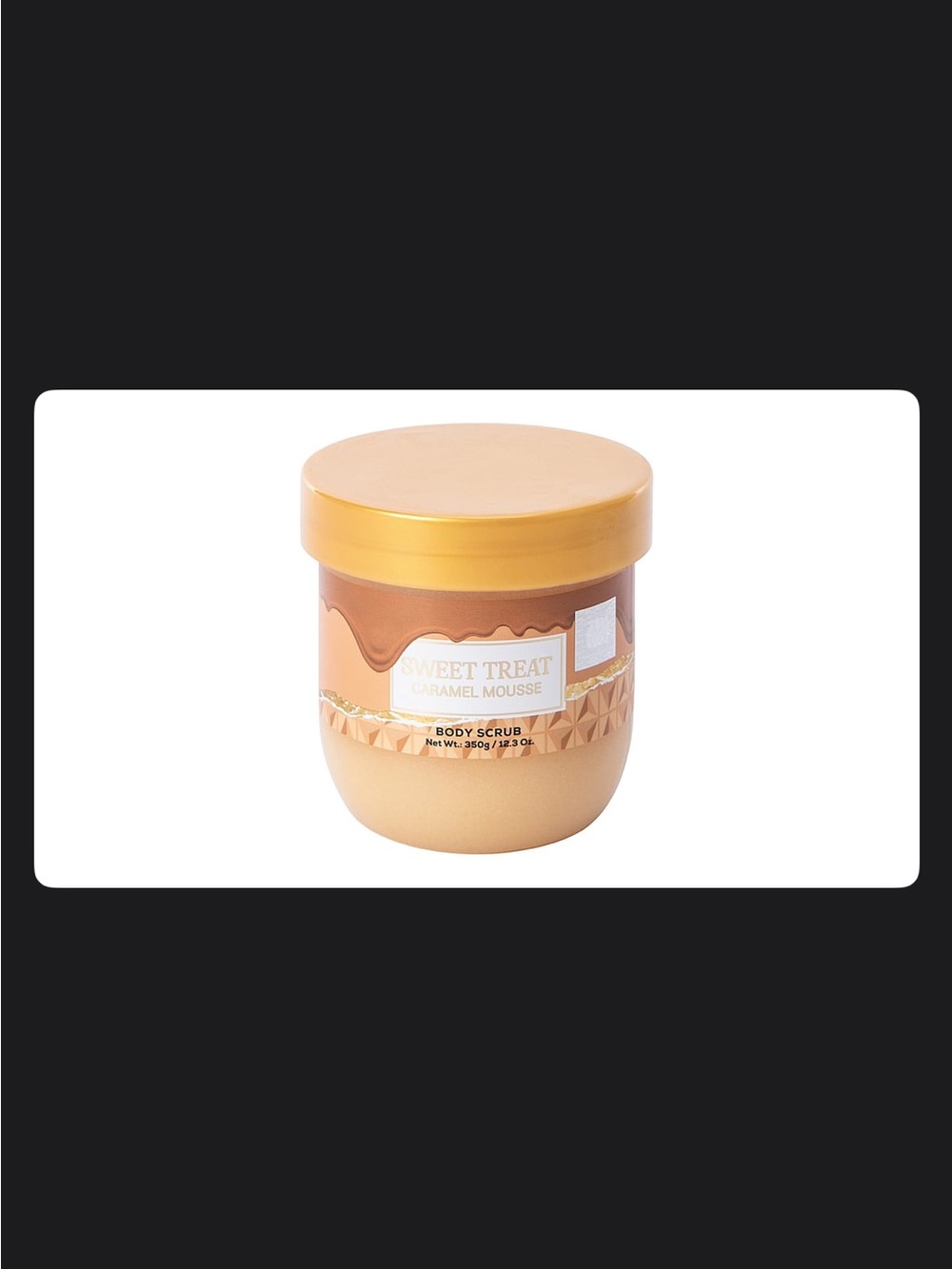 Sweet Treat Caramel Mousse Body Scrub - Gold/Tan